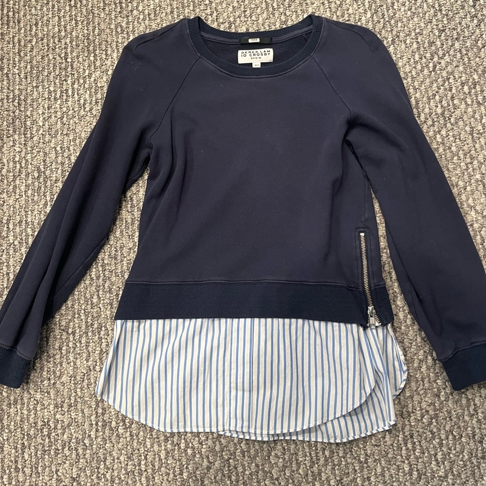 Derek Lam 10 Crosby Navy sweater XS